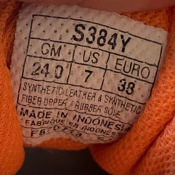 ASICS Gel Fortius TR Grape White Neon Orange Shoes - Picture 5 of 5